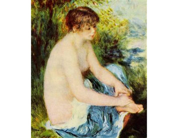 Small Nude In Blue
 by Pierre Auguste Renoir