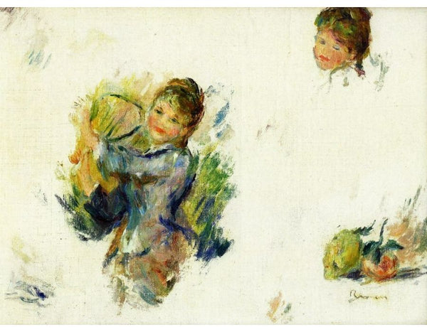 Study for "Girls playing with a Shuttlecock'
 by Pierre Auguste Renoir