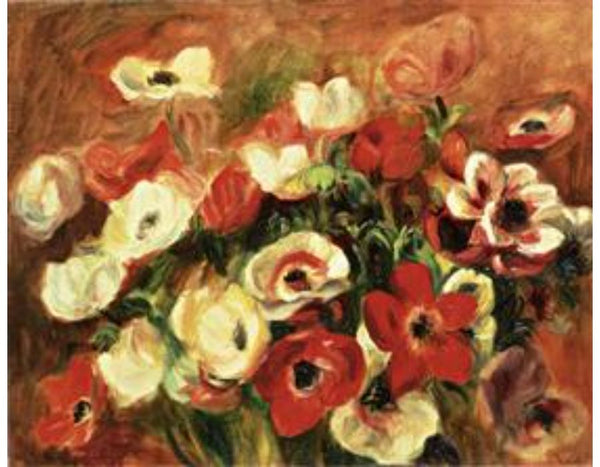 Spray Of Anemones
 by Pierre Auguste Renoir