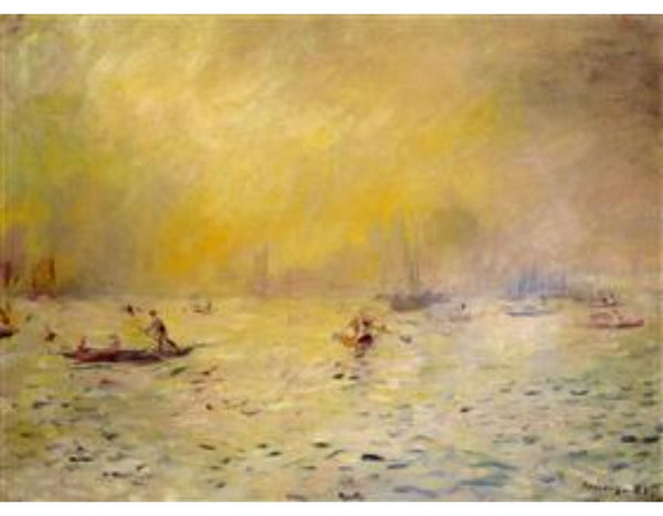 View Of Venice Fog by Pierre Auguste Renoir