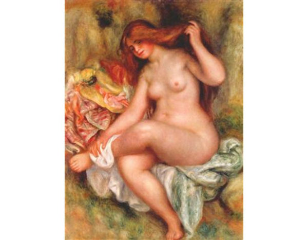 A Seating Bather
 by Pierre Auguste Renoir