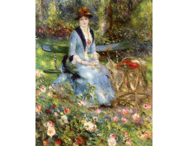 Dans Les Roses (Madame Leon Clapisson) Painting