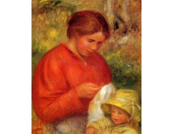 Woman And Child
 by Pierre Auguste Renoir