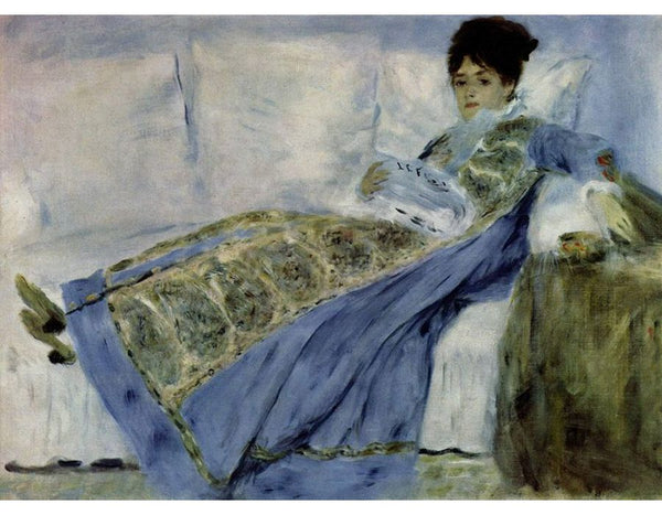 Madame Monet On A Sofa
 by Pierre Auguste Renoir