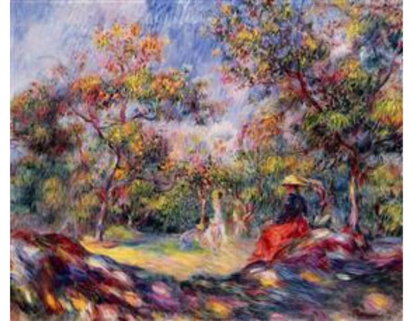 Woman In A Landscape Painting