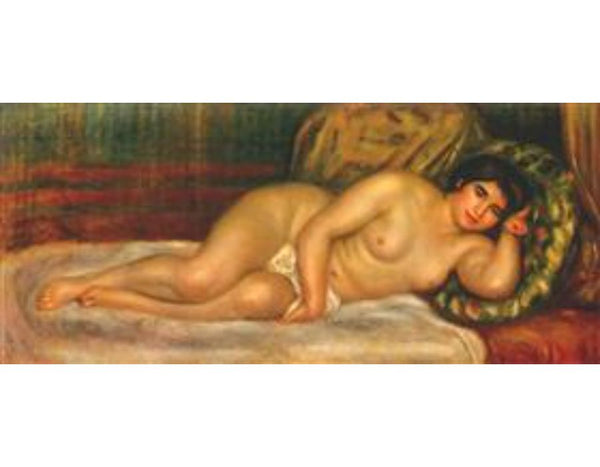Reclining nude (gabrielle) by Pierre Auguste Renoir