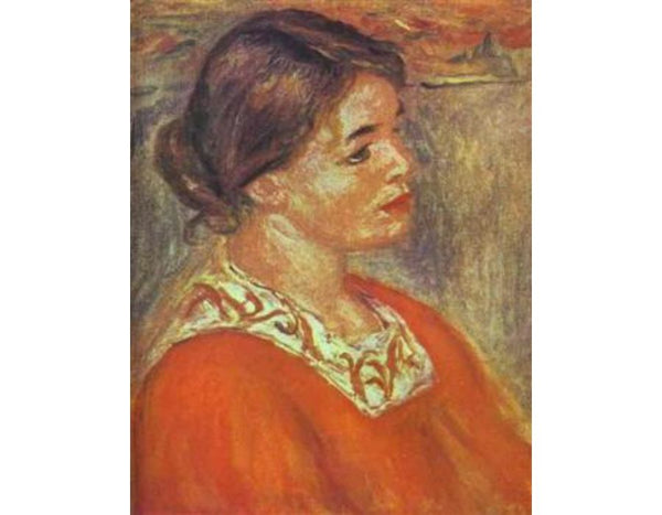 Woman in a Red Blouse 2
 by Pierre Auguste Renoir