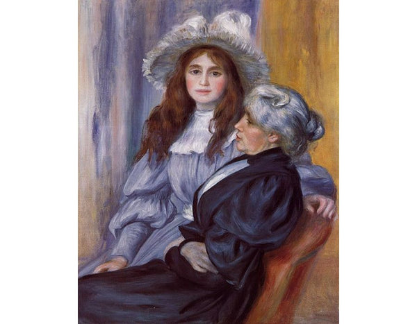 Berthe Morisot and Her Daughter Julie Manet by Pierre Auguste Renoir