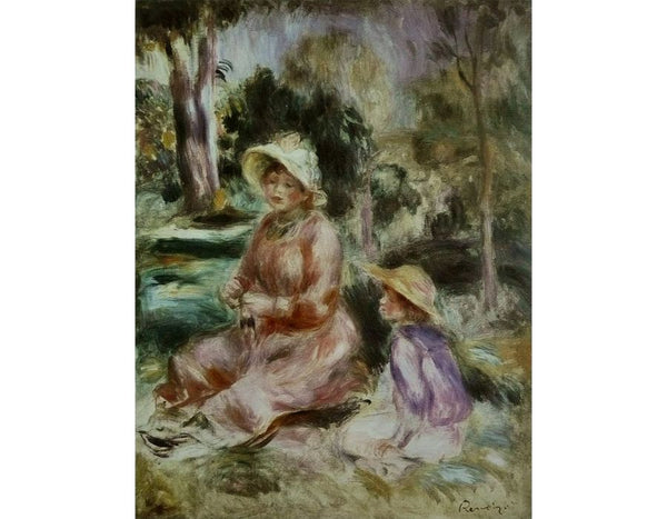 Madame Renoir And Her Son Pierre by Pierre Auguste Renoir