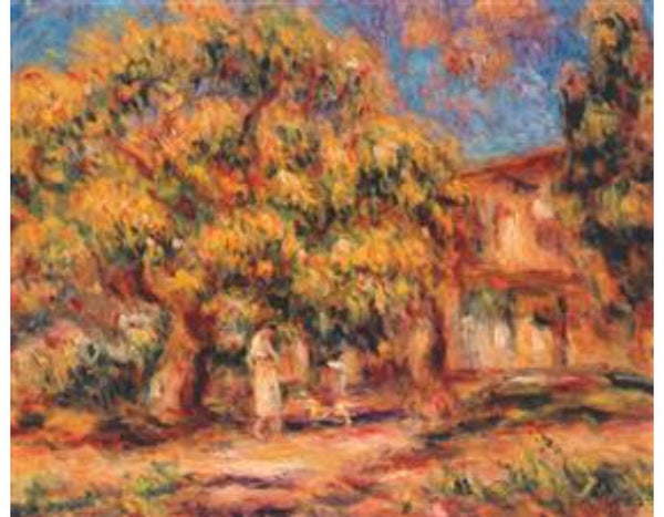 Lime Tree and Farmhouse by Pierre Auguste Renoir