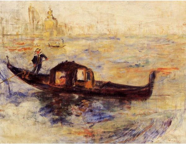 Venetian Gondola 02 by Pierre Auguste Renoir