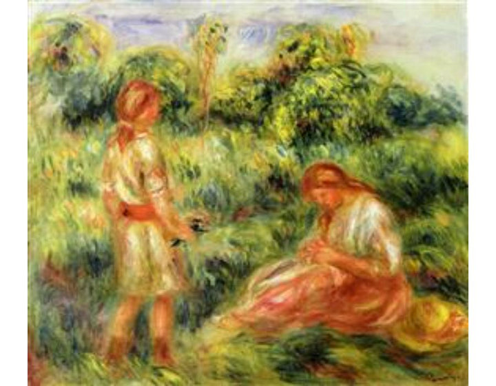 Two Young Women in a Landscape 