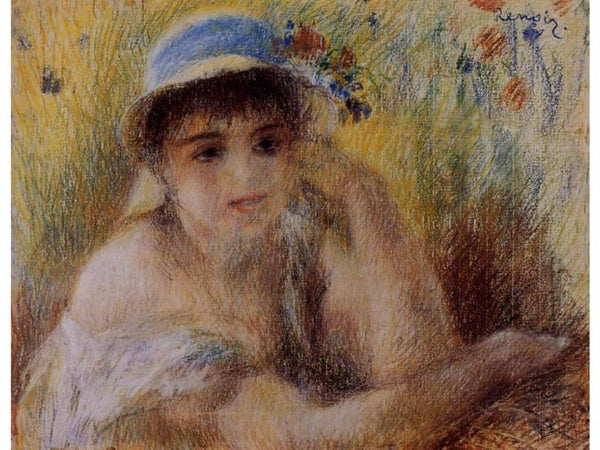 Woman In A Straw Hat2
 by Pierre Auguste Renoir