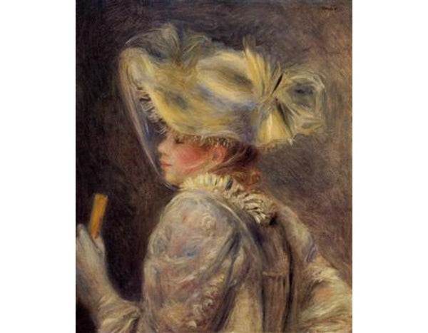 Woman In A White Hat
 by Pierre Auguste Renoir