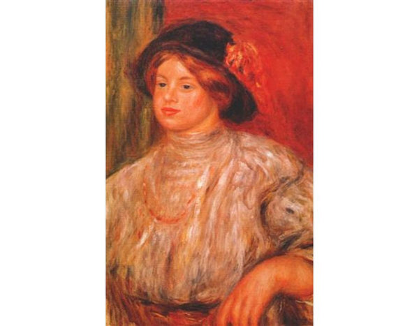 Gabrielle with a large hat
 by Pierre Auguste Renoir