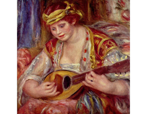 Woman with a mandolin
 by Pierre Auguste Renoir