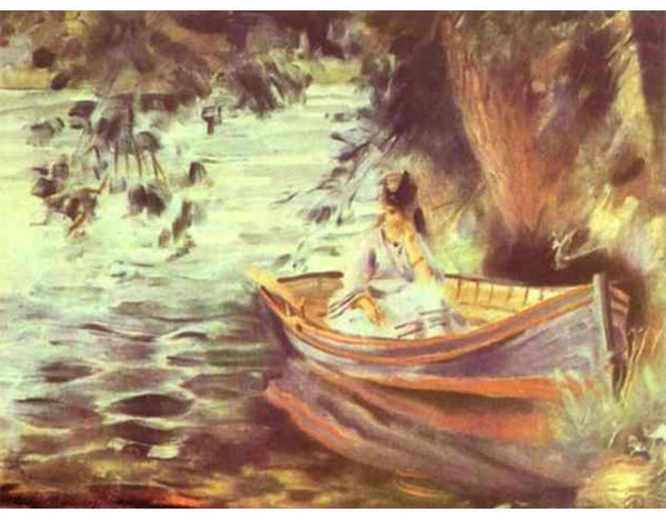 Woman in a Boat
 by Pierre Auguste Renoir