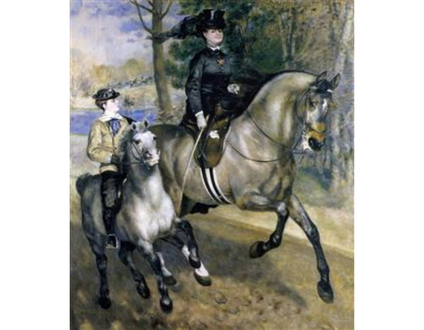 Riding In The Bois De Boulogne Aka Madame Henriette Darras Or The Ride Painting