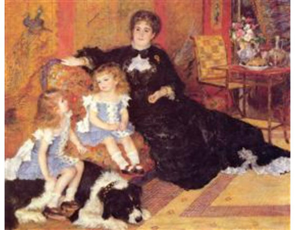 Madame Georges Charpentier and her Children, Georgette and Paul by Pierre Auguste Renoir