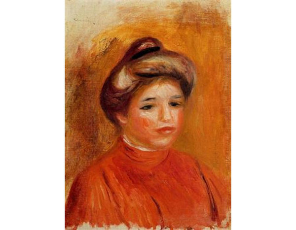 Woman's Head III
 by Pierre Auguste Renoir