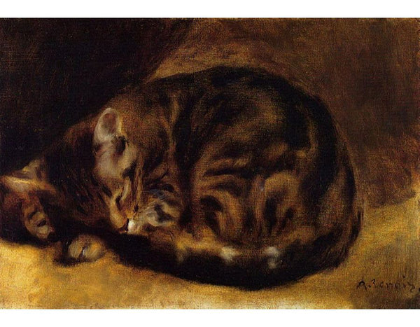 Sleeping Cat Painting