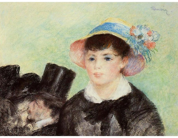 Young Woman in a Straw Hat 2
 by Pierre Auguste Renoir