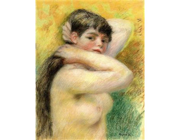 Nude Arranging Her Hair
 by Pierre Auguste Renoir