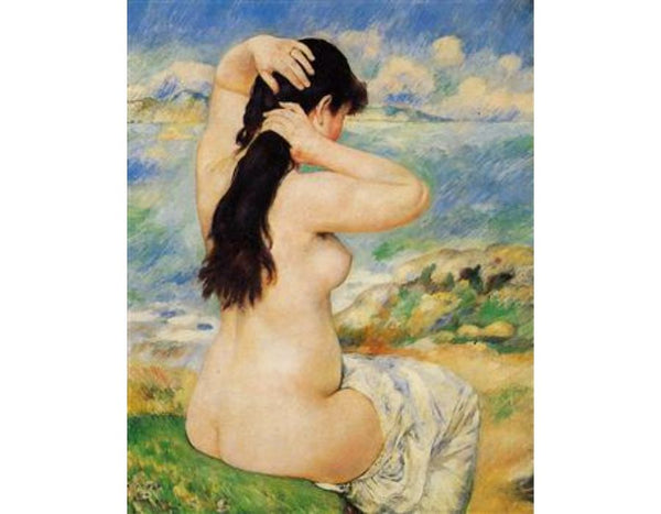 Nude Fixing Her Hair by Pierre Auguste Renoir