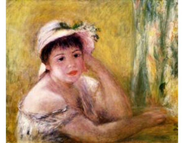 Woman With A Straw Hat 