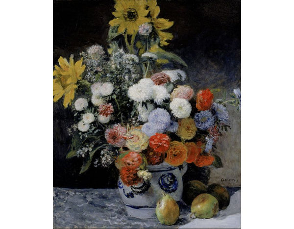 Mixed Flowers In An Earthenware Pot Painting