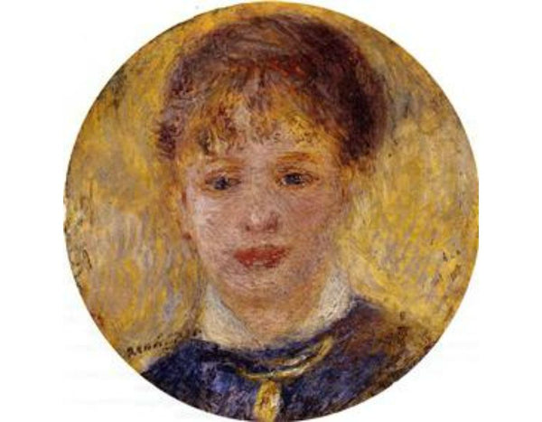 Womans Head by Pierre Auguste Renoir