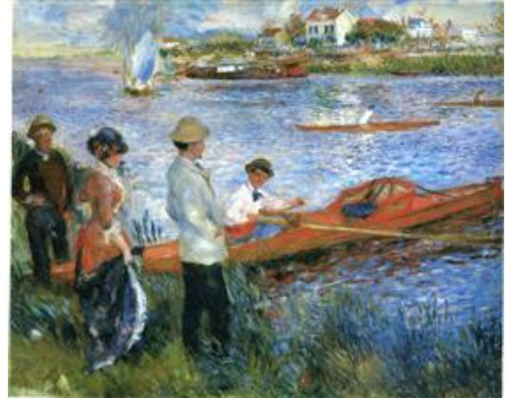 Oarsmen At Chatou Painting