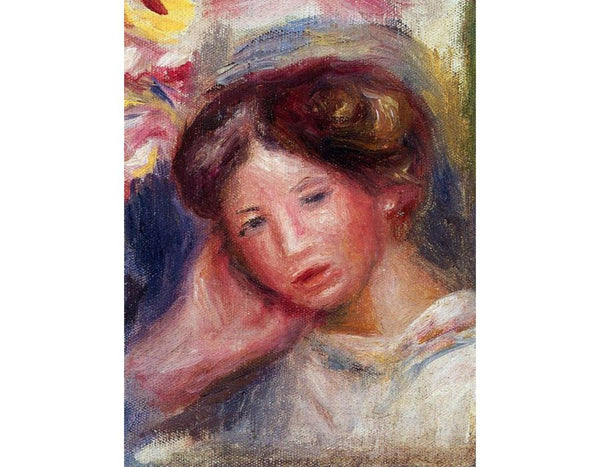 Womans Head8 by Pierre Auguste Renoir