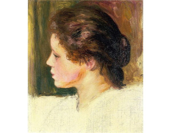 Womans Head9 by Pierre Auguste Renoir