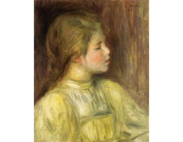 Womans Head The Thinker by Pierre Auguste Renoir