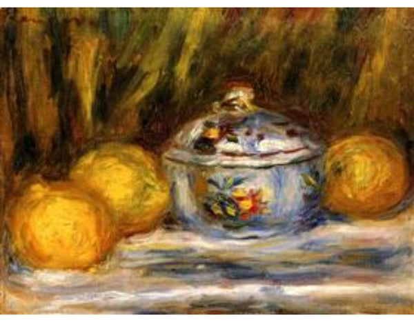 Sugar Bowl And Lemons by Pierre Auguste Renoir