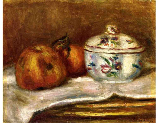 Sugar Bowl, Apple and Orange by Pierre Auguste Renoir