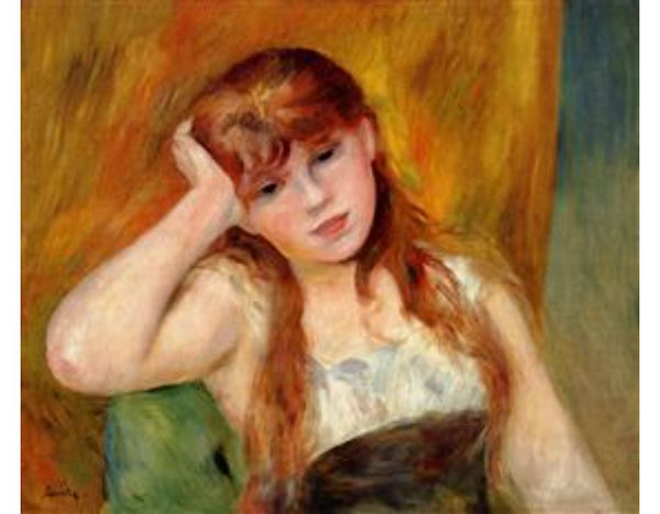 Young Blond Woman by Pierre Auguste Renoir