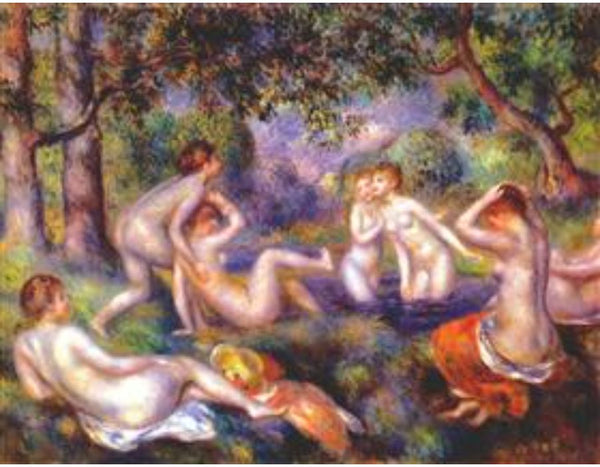 Bathers in the forest by Pierre Auguste Renoir