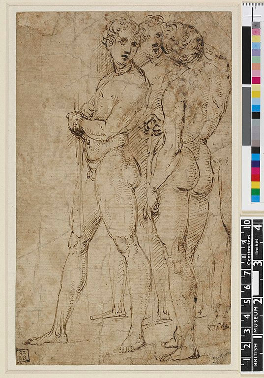 Three Standing Nude Men 