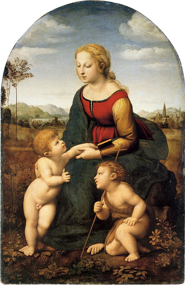 The Virgin and Child with Saint John the Baptist (La Belle Jardiniere) 1507 