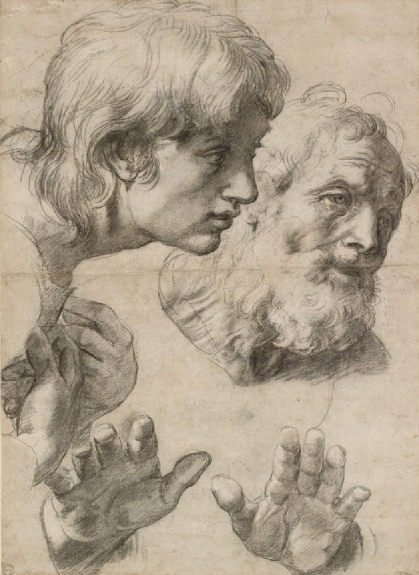 Heads and hands of the Apostles 