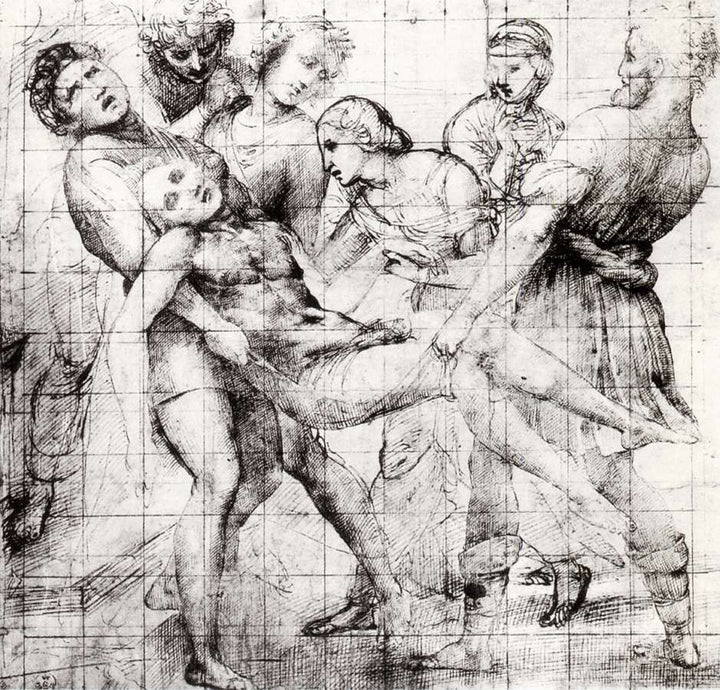 Study for the 'Entombment' in the Galleria Borghese, Rome 