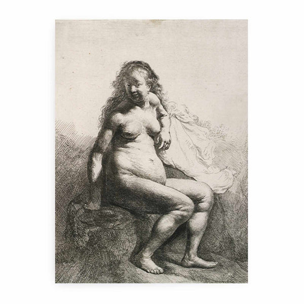 Seated Female Nude 1631 Painting