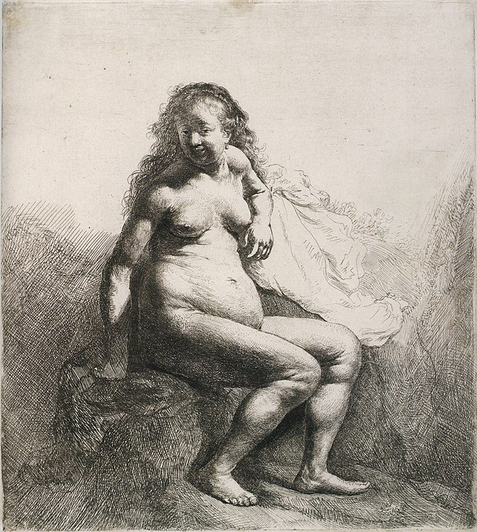 Seated Female Nude 1631 