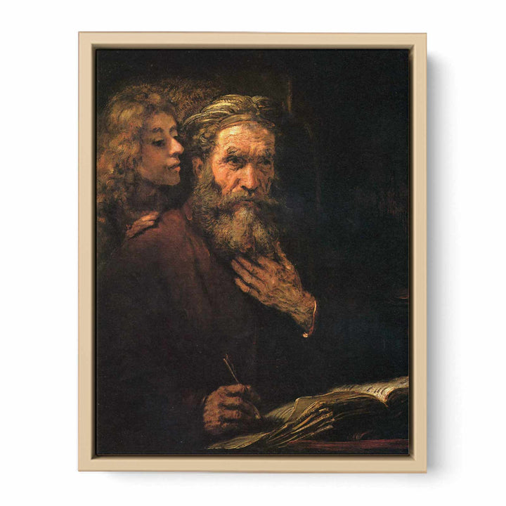 Evangelist Matthew and the Angel 1661 Painting