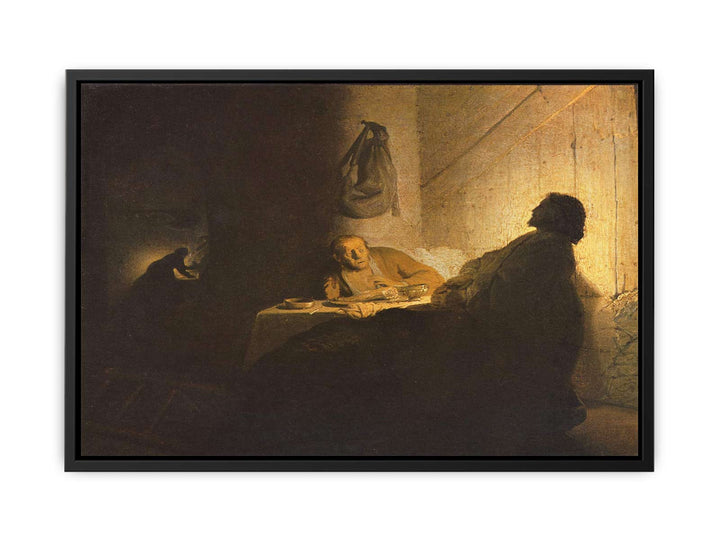 Christ at Emmaus Painting
