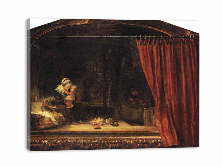 The Holy Family with a Curtain 1646
 Painting