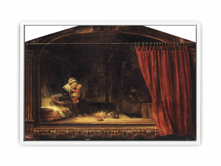 The Holy Family with a Curtain 1646
 Painting