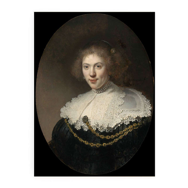Woman Wearing a Gold Chain 1634 Painting